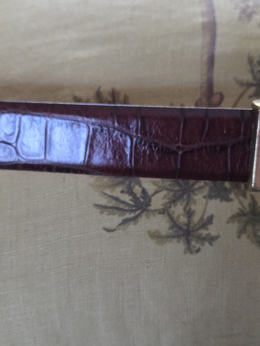 Mens Martin Dingman Alligator Grain Italian Calfskin Leather Belt 38 - Picture 12 of 16